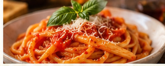 Spaghetti with tomato sauce
