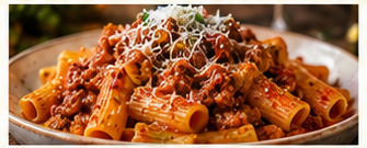 Rigatoni alla bolognese